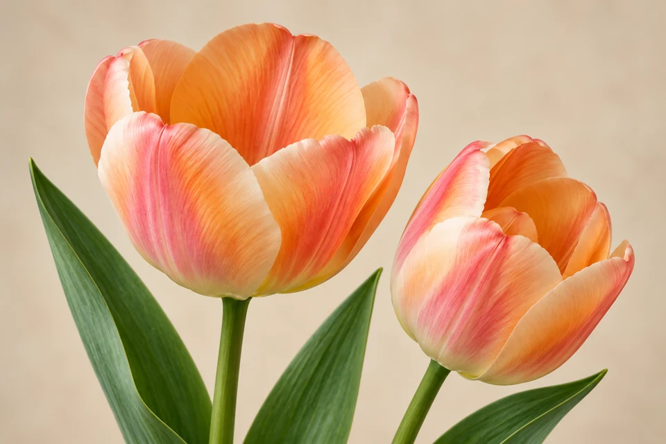 Иллюстрация тюльпана Apricot Beauty