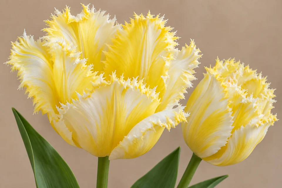 Иллюстрация тюльпана Lemon Beauty
