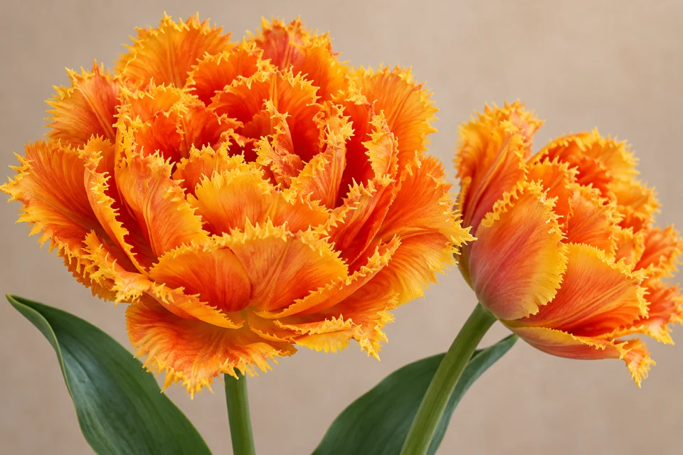 Иллюстрация тюльпана Orange Passion