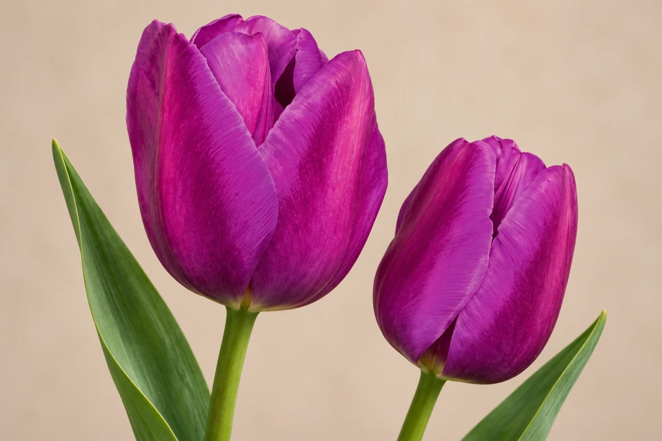 Иллюстрация тюльпана Purple Bouquette